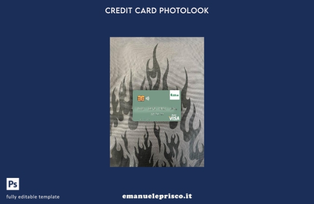 modello frontale photolook per carta di debito visto Mali Banque Commerciale du 